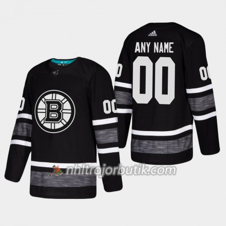 Män Ishockey Boston Bruins tröja med eget tryck Svart 2019 All-Star Adidas Authentic